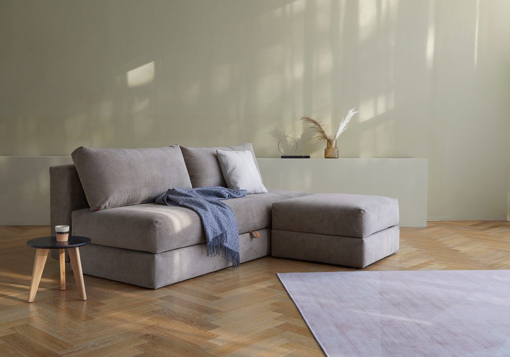 Ambient Living Osvald sofa bed with cornila ottoman